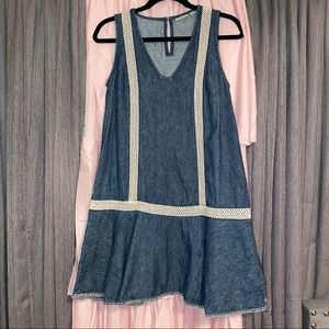 Anthropologie Holding Horse Denim Mini Dress